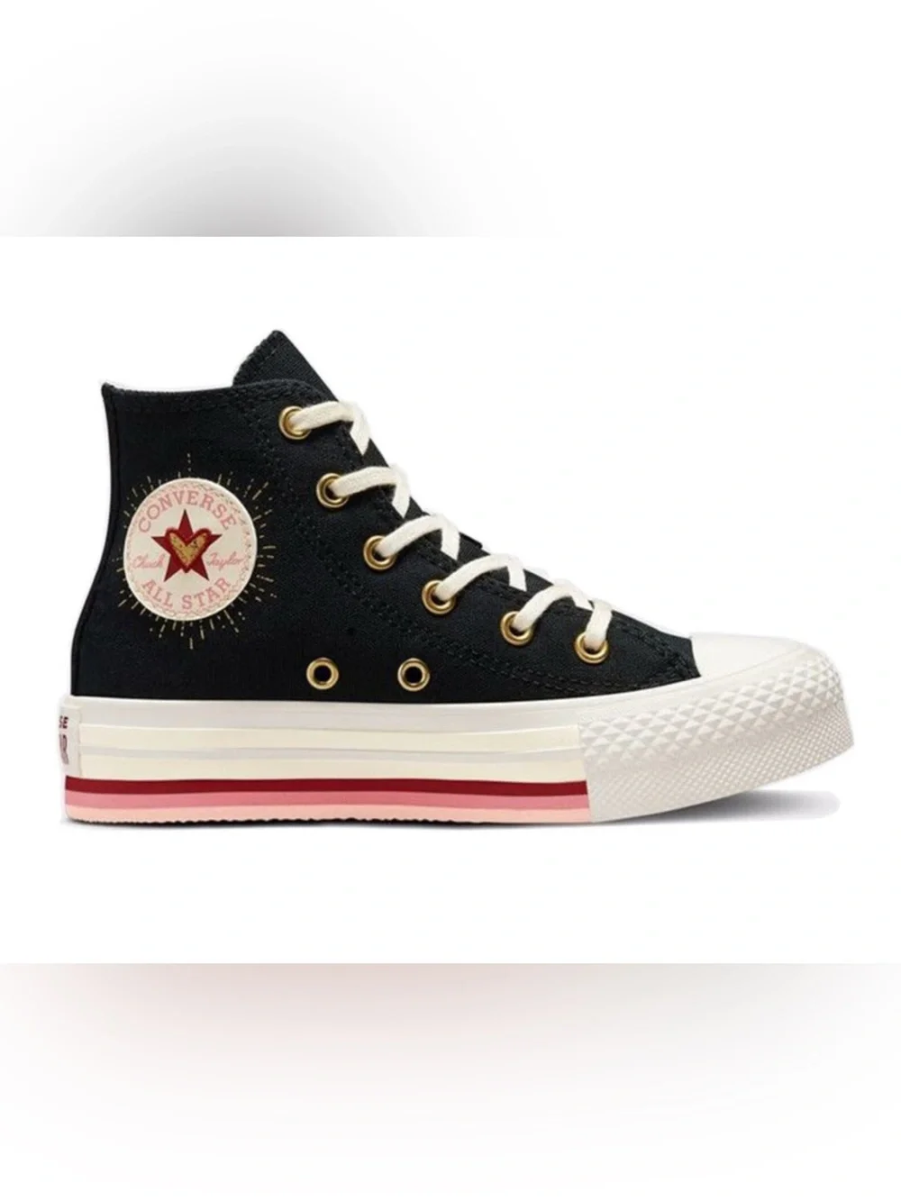 Converse Kids Black Chuck Taylor All Star Eva Lift Sneakers